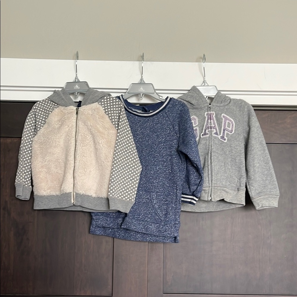 Baby Gap Girls Hoodie and Sweatshirt Dress Bundle size 3 Years
